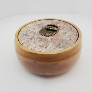 Picture Jasper Jar With Lid